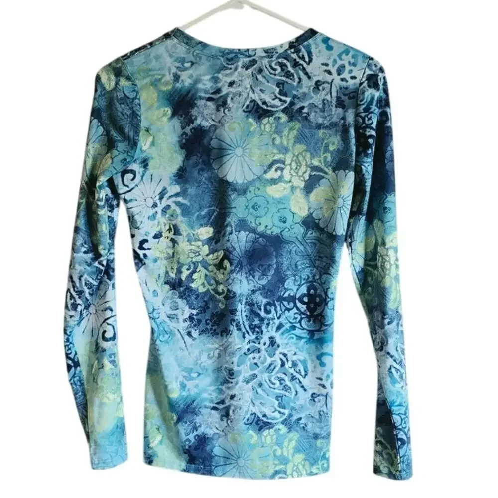 Snow Angel base layer winter garden long sleeve shirt size small - Picture 2 of 4